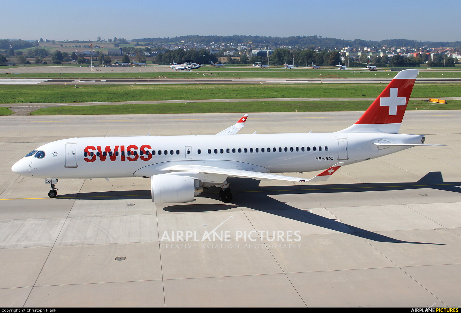 Swiss HB-JCO aircraft at Zurich