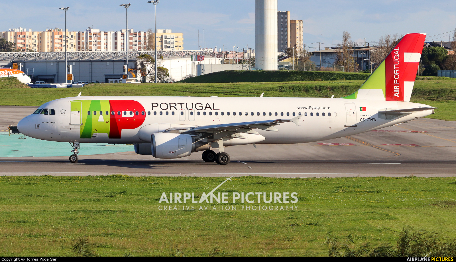 TAP Portugal CS-TNW aircraft at Lisbon