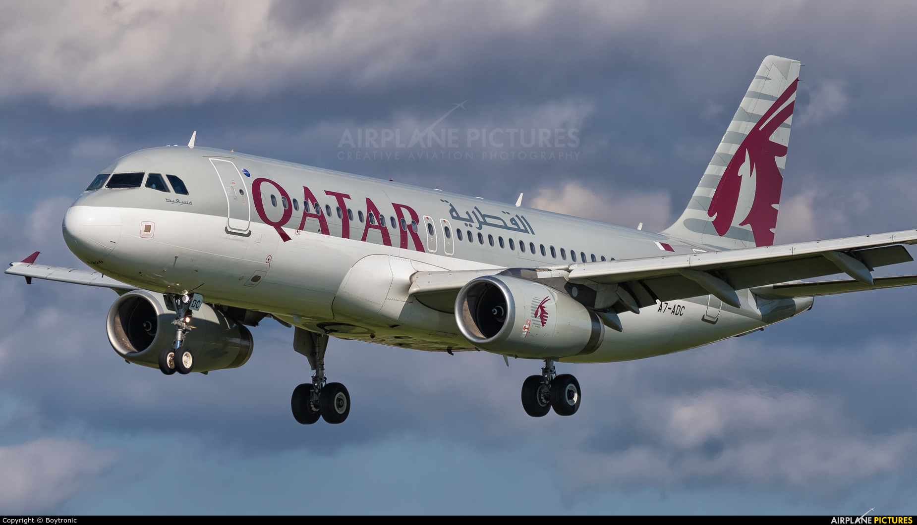 Qatar Airways A7-ADC aircraft at Zagreb
