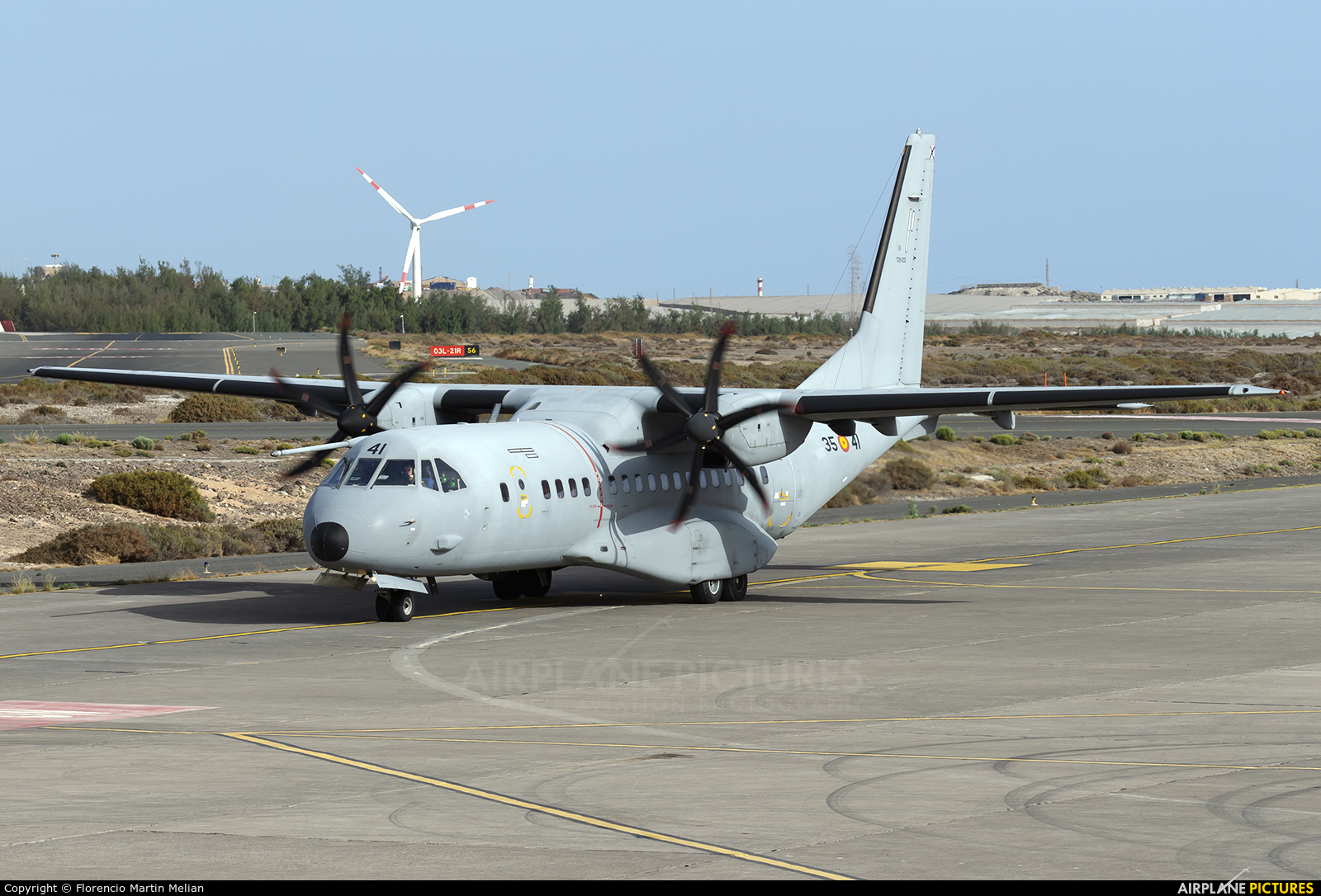 Spain - Air Force T.21-03 aircraft at Aeropuerto de Gran Canaria