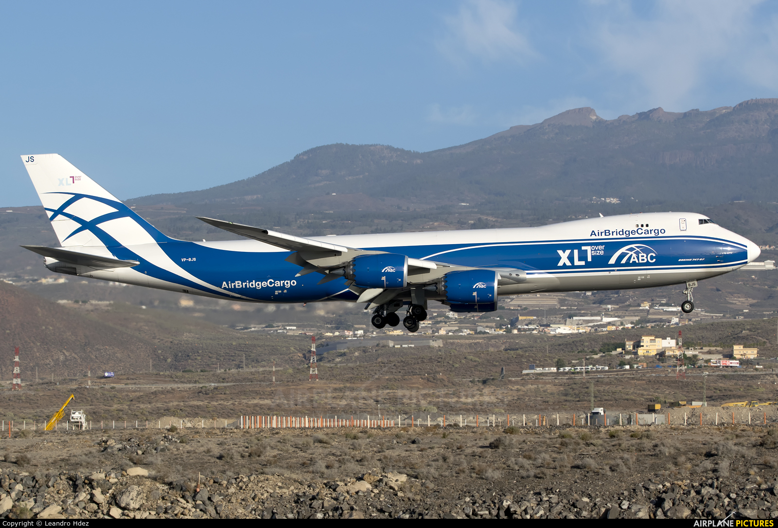 Air Bridge Cargo VP-BJS aircraft at Tenerife Sur - Reina Sofia