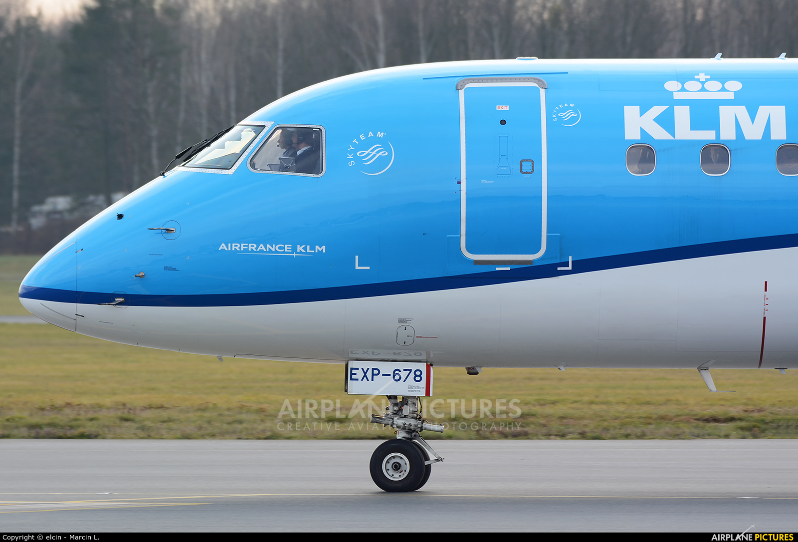KLM Cityhopper PH-EXP aircraft at Wrocław - Copernicus