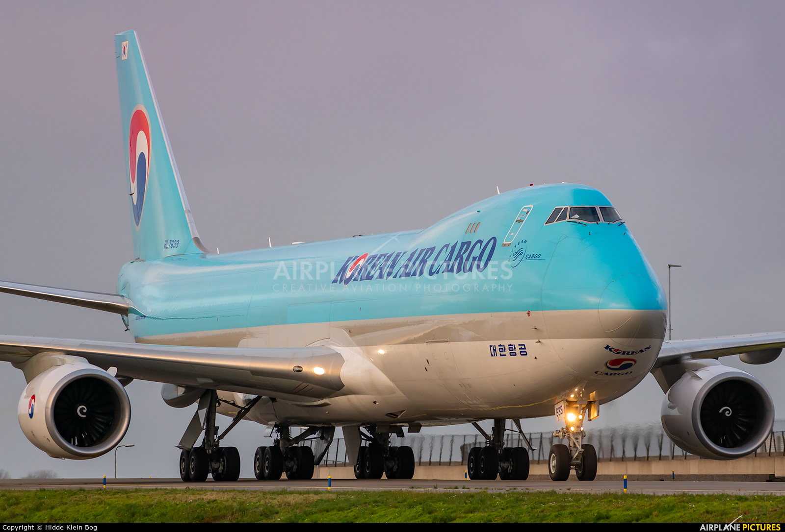 Korean Air Cargo HL7639 aircraft at Amsterdam - Schiphol