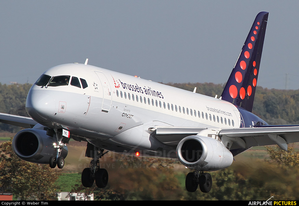 Brussels Airlines EI-FWD aircraft at Brussels - Zaventem