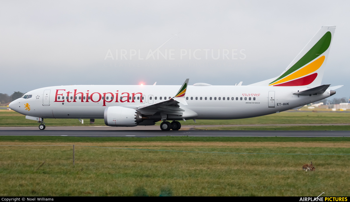 Ethiopian Airlines ET-AVK aircraft at Dublin