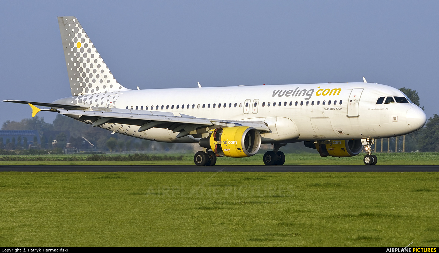 Vueling Airlines EC-KCU aircraft at Amsterdam - Schiphol