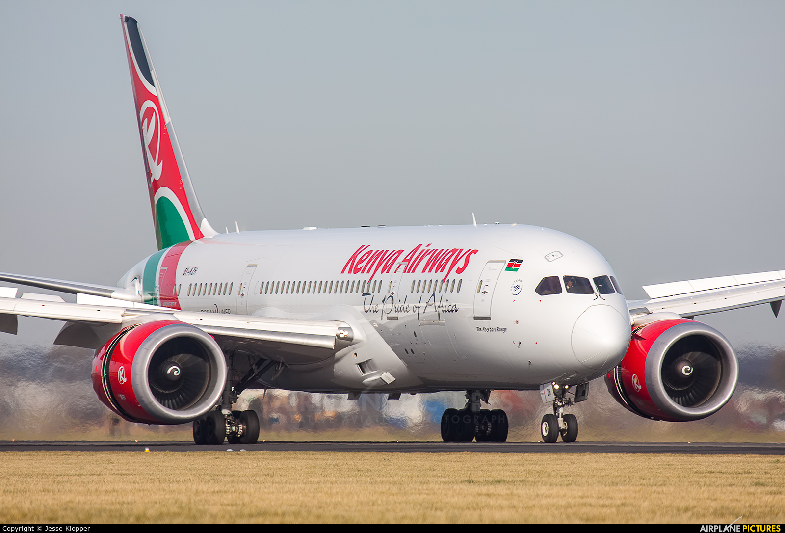 Kenya Airways 5Y-KZH aircraft at Amsterdam - Schiphol