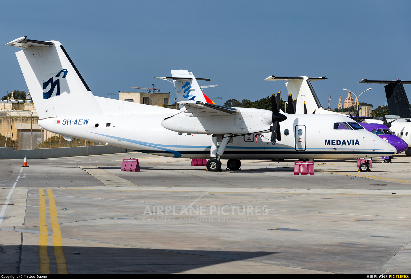 Medavia 9H-AEW aircraft at Malta Intl