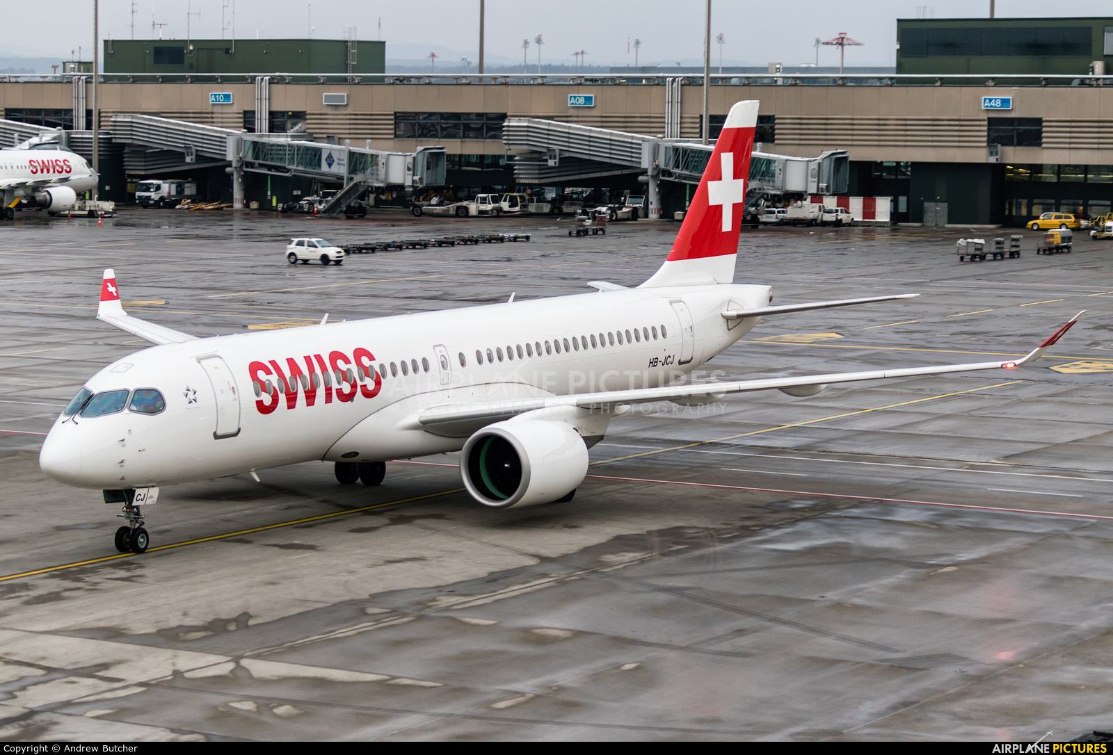 Swiss HB-JCJ aircraft at Zurich