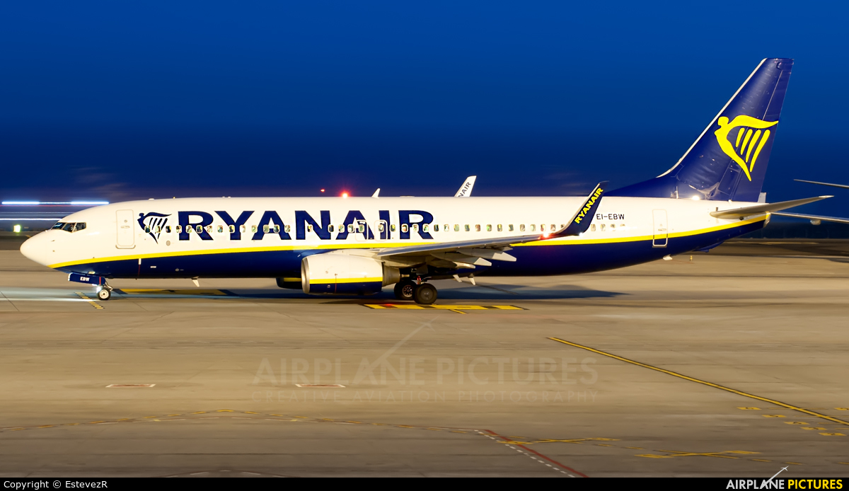 Ryanair EI-EBW aircraft at Tenerife Sur - Reina Sofia