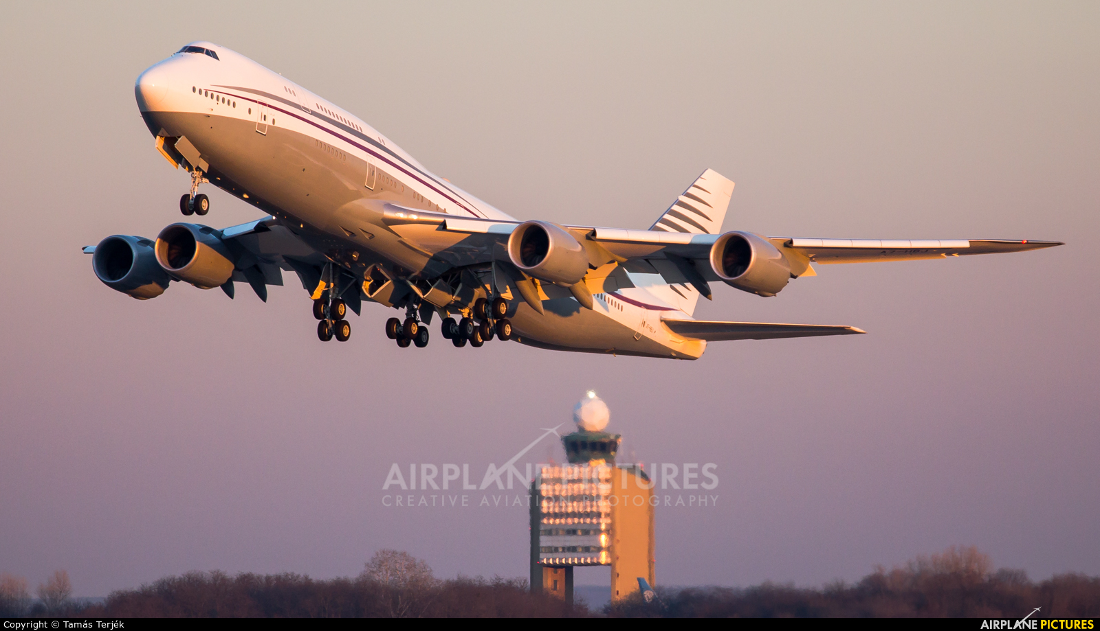 Qatar Amiri Flight A7-HBJ aircraft at Budapest Ferenc Liszt International Airport
