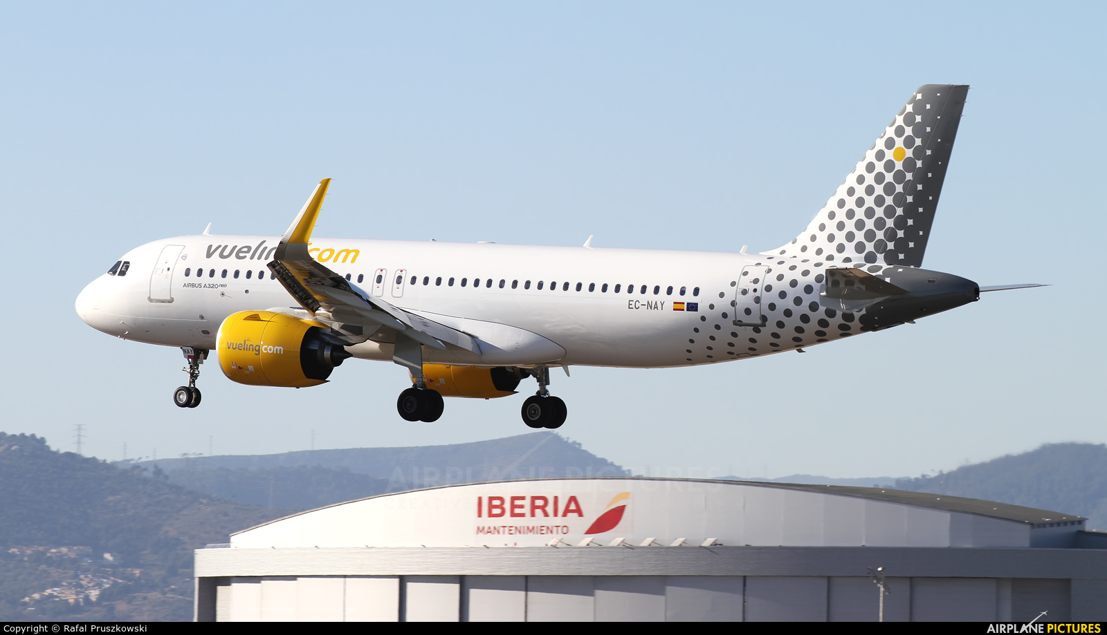 Vueling Airlines EC-NAY aircraft at Barcelona - El Prat