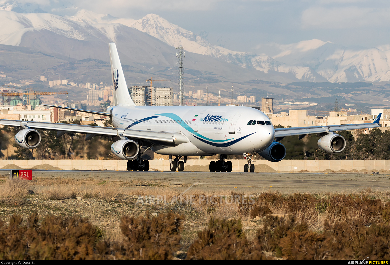 Iran Aseman EP-APA aircraft at Tehran - Mehrabad Intl