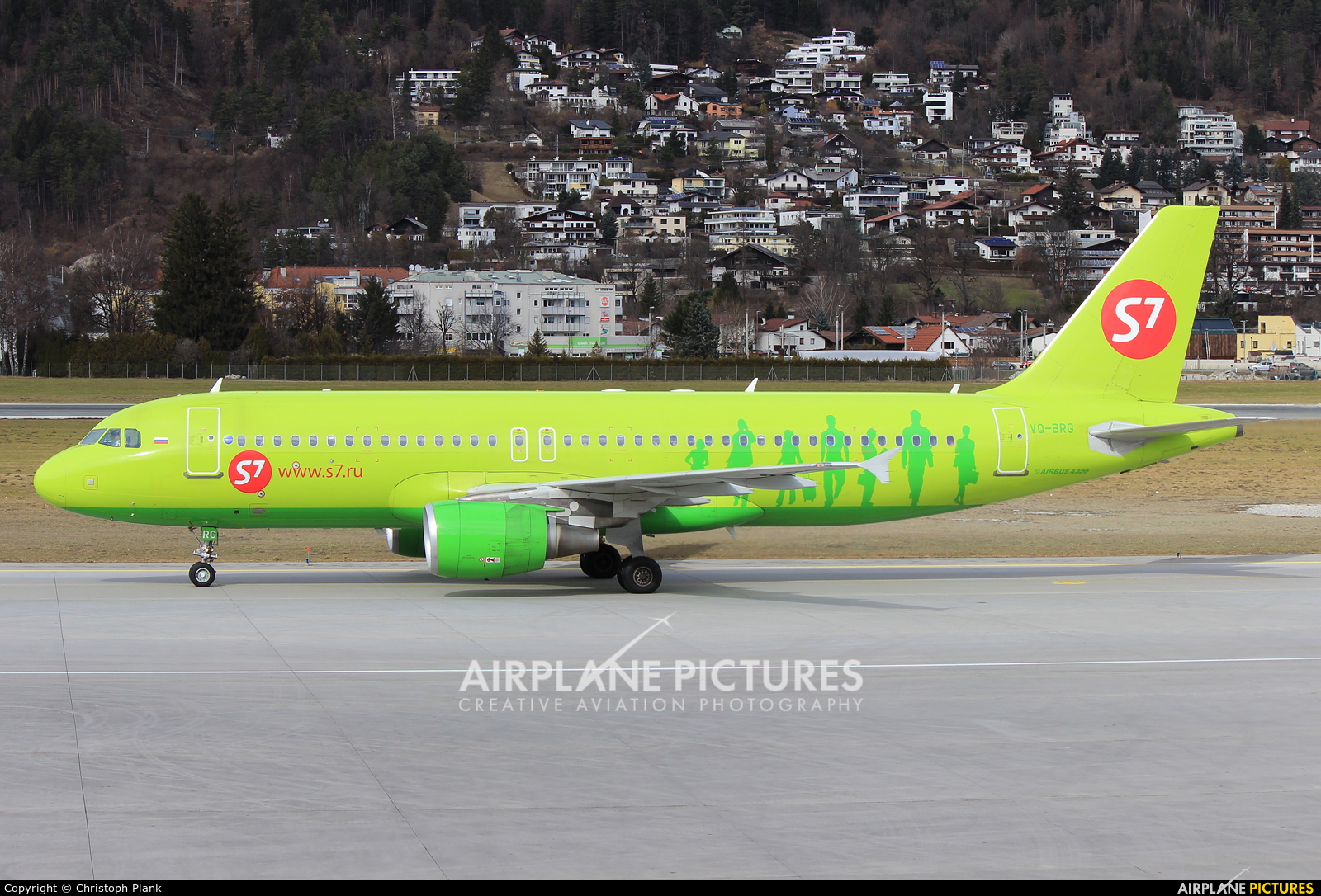 S7 Airlines VQ-BRG aircraft at Innsbruck