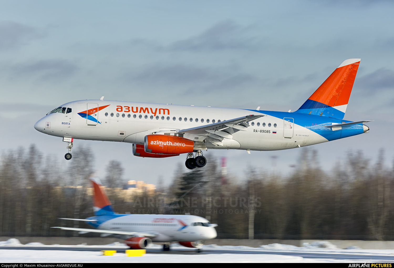 Azimuth RA-89085 aircraft at St. Petersburg - Pulkovo