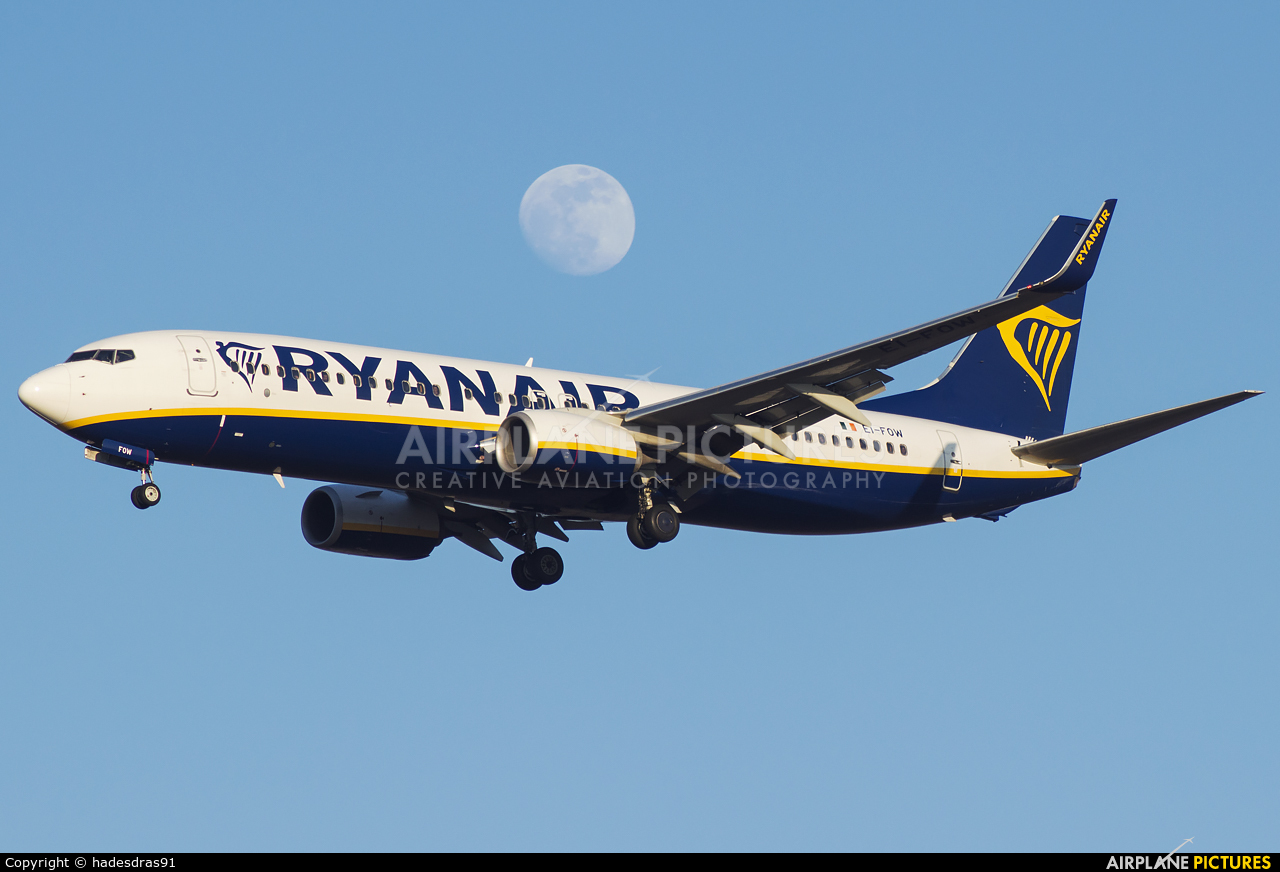 Ryanair EI-FOW aircraft at Budapest Ferenc Liszt International Airport