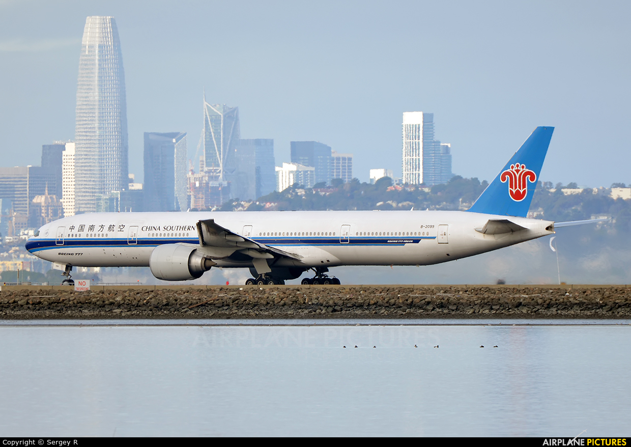 China Southern Airlines B-2099 aircraft at San Francisco Intl