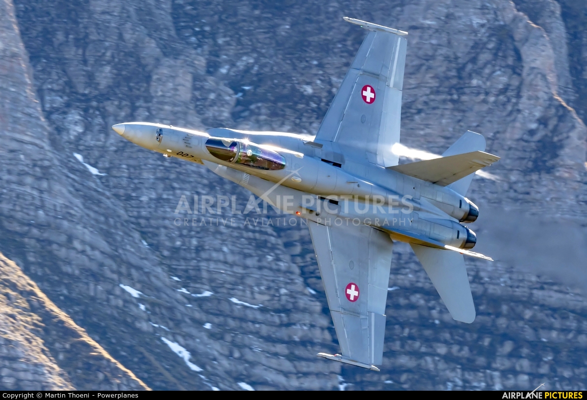Switzerland - Air Force J-5007 aircraft at Axalp - Ebenfluh Range