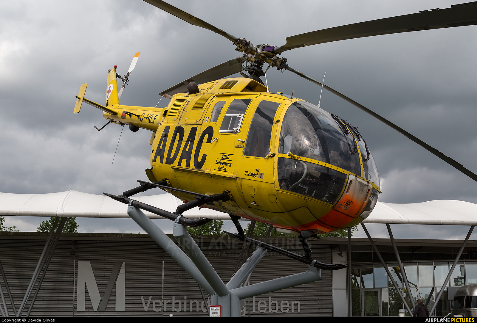 ADAC Luftrettung D-HILF aircraft at Munich