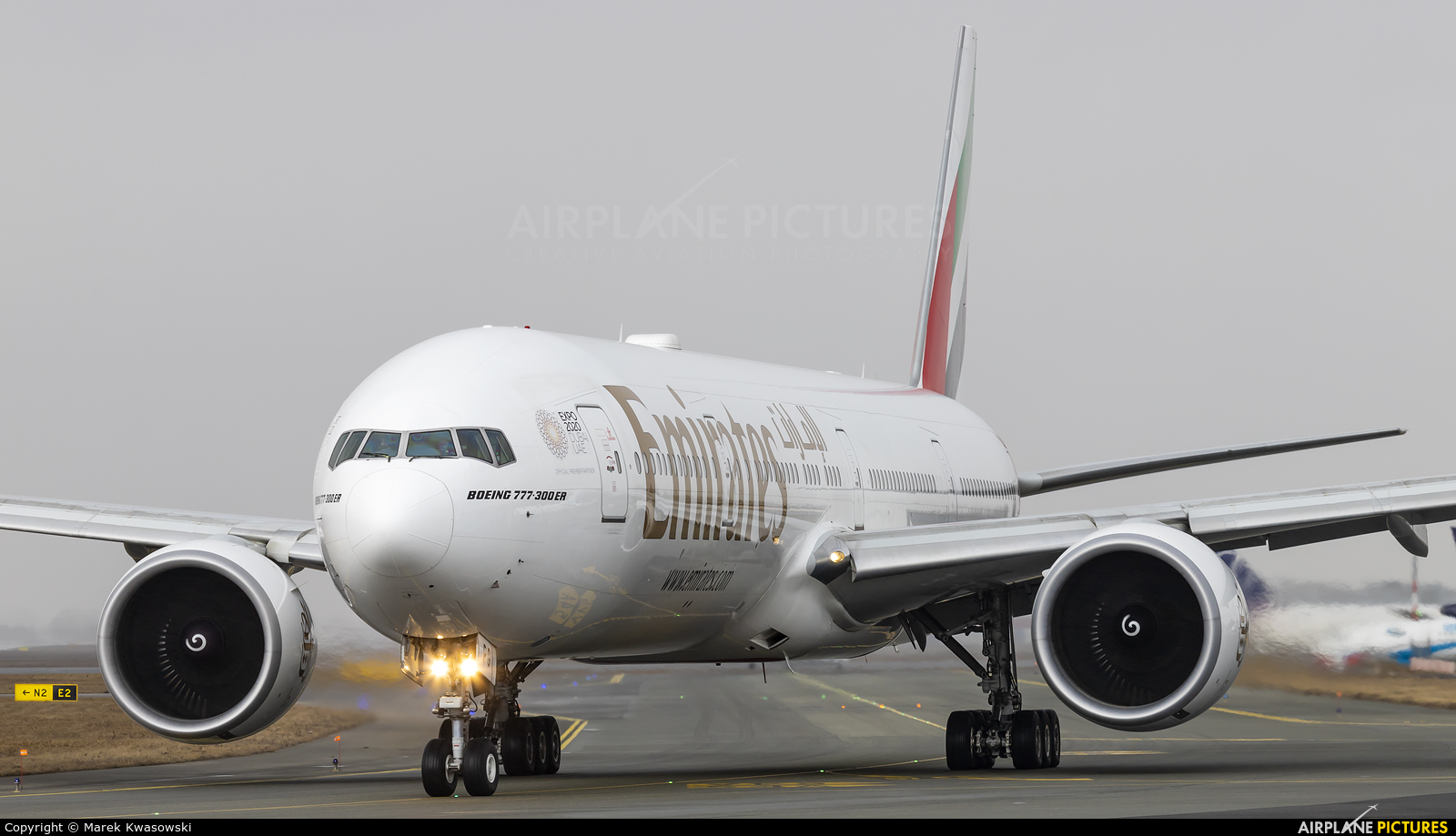 Emirates Airlines A6-EPG aircraft at Warsaw - Frederic Chopin