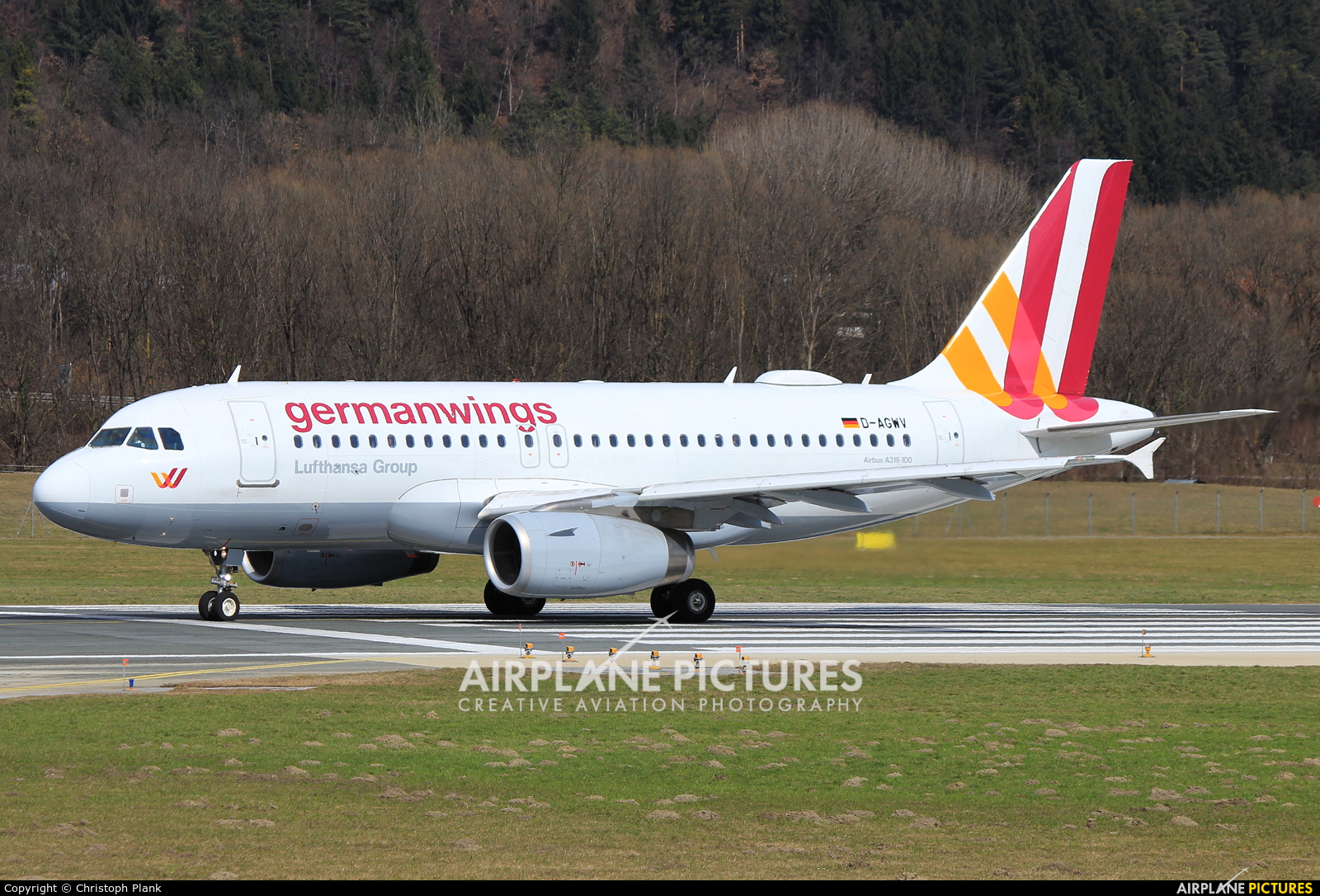 Germanwings D-AGWV aircraft at Innsbruck