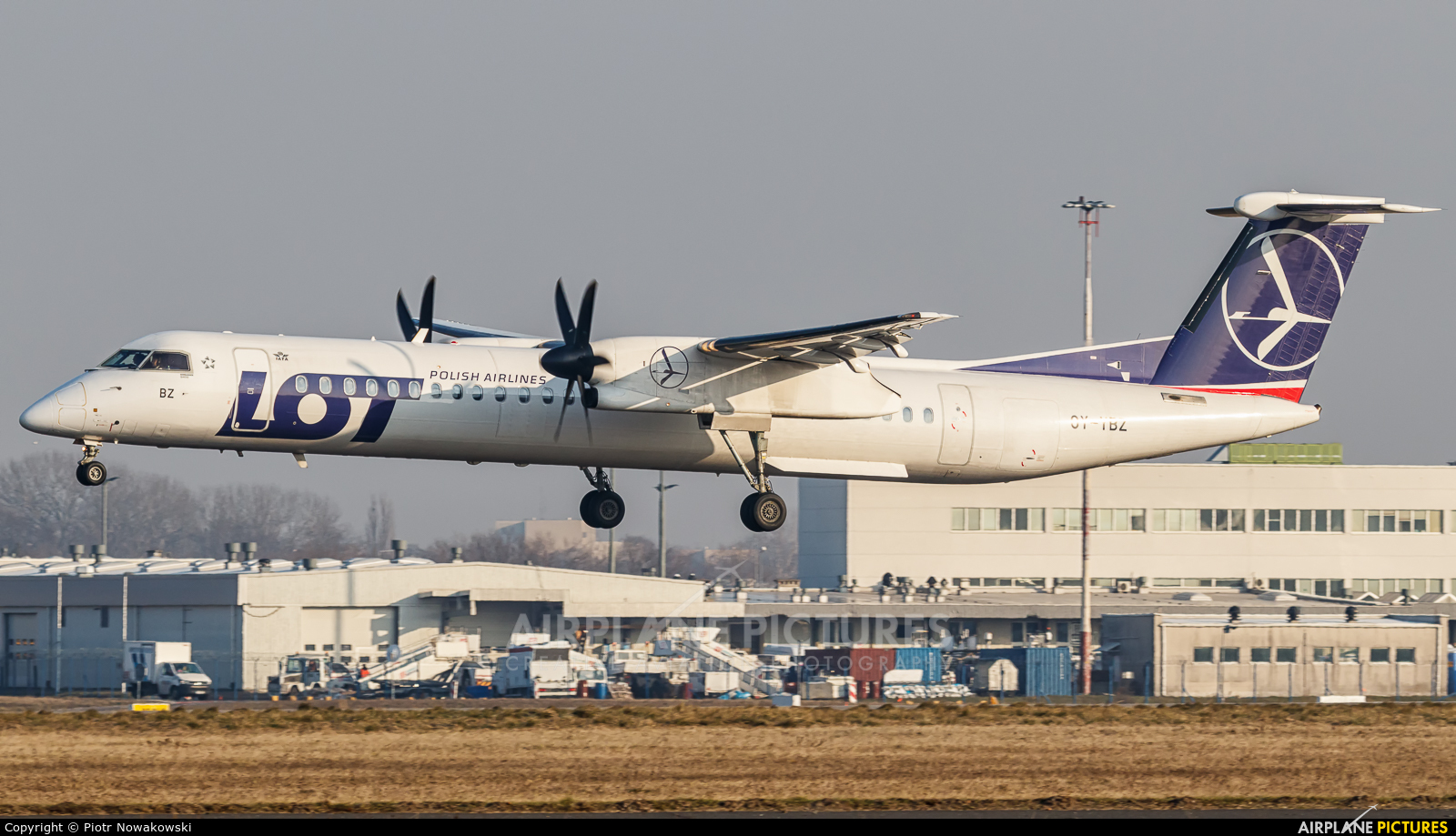 LOT - Polish Airlines OY-YBZ aircraft at Warsaw - Frederic Chopin