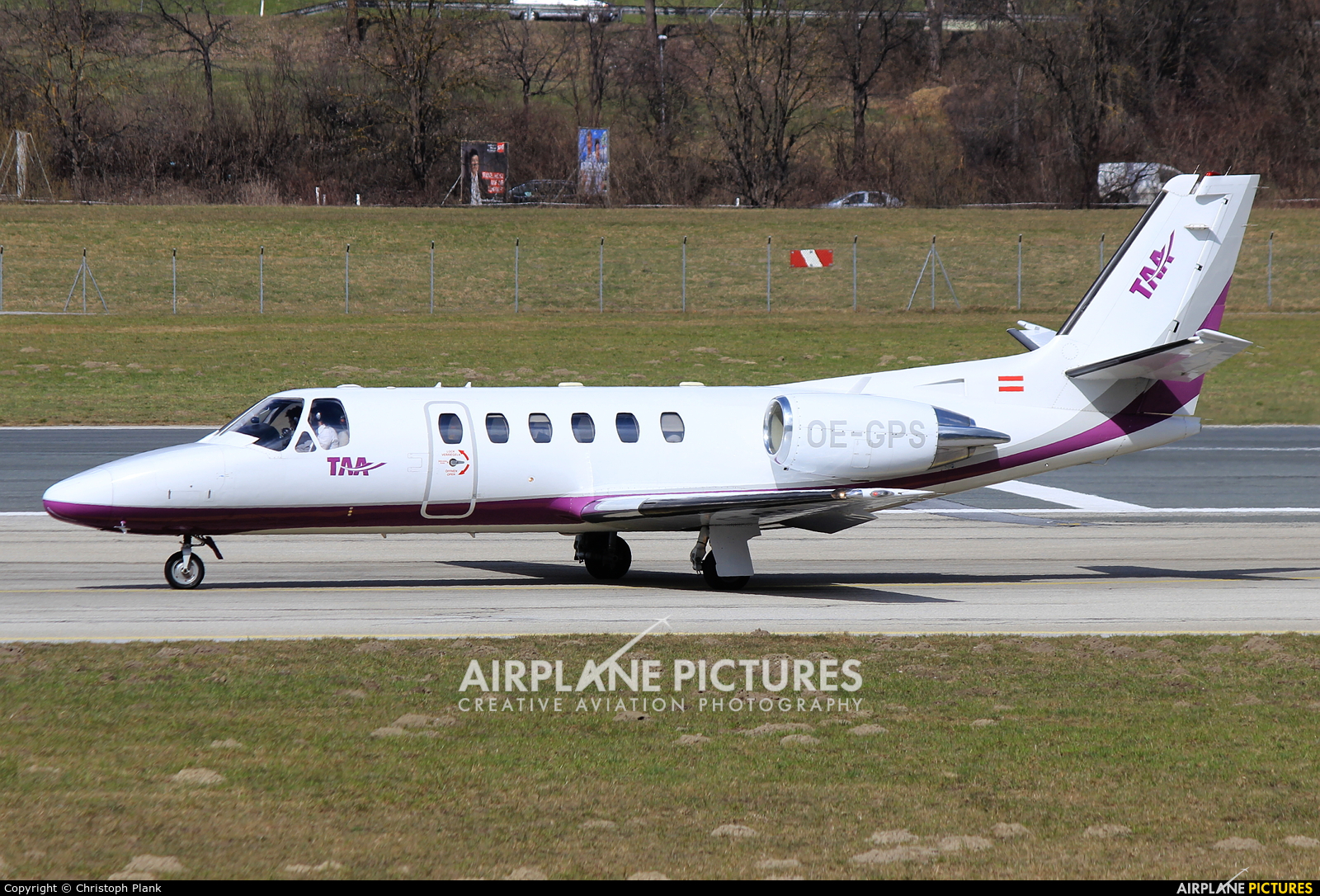 Tyrol Air Ambulance OE-GPS aircraft at Innsbruck