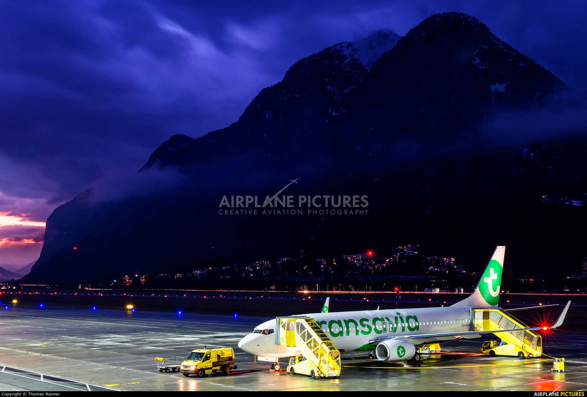 Transavia PH-HXN aircraft at Innsbruck