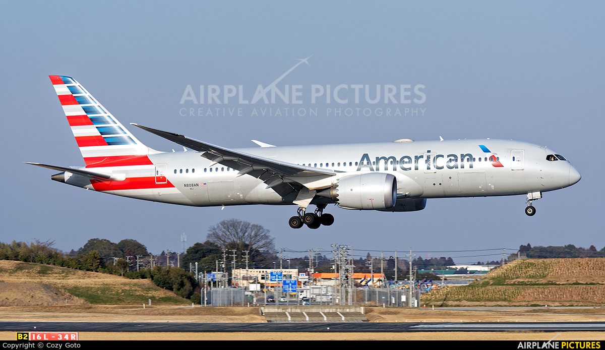 American Airlines N808AN aircraft at Tokyo - Narita Intl