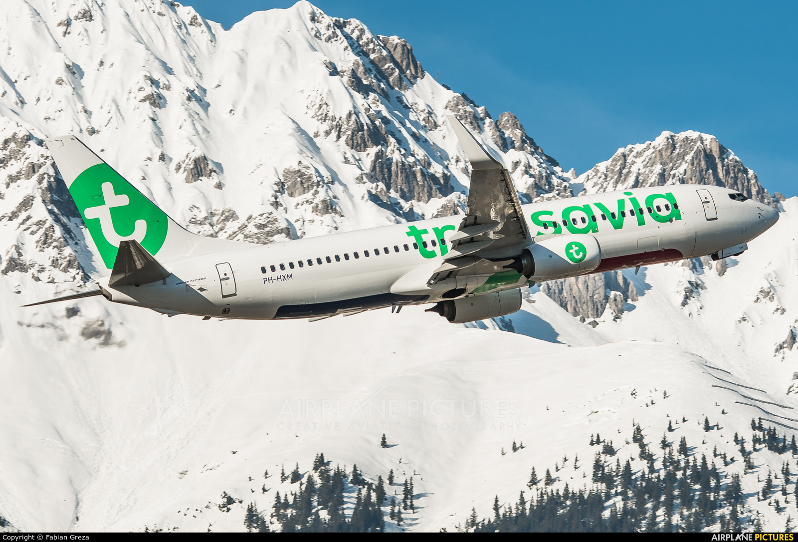 Transavia PH-HXM aircraft at Innsbruck