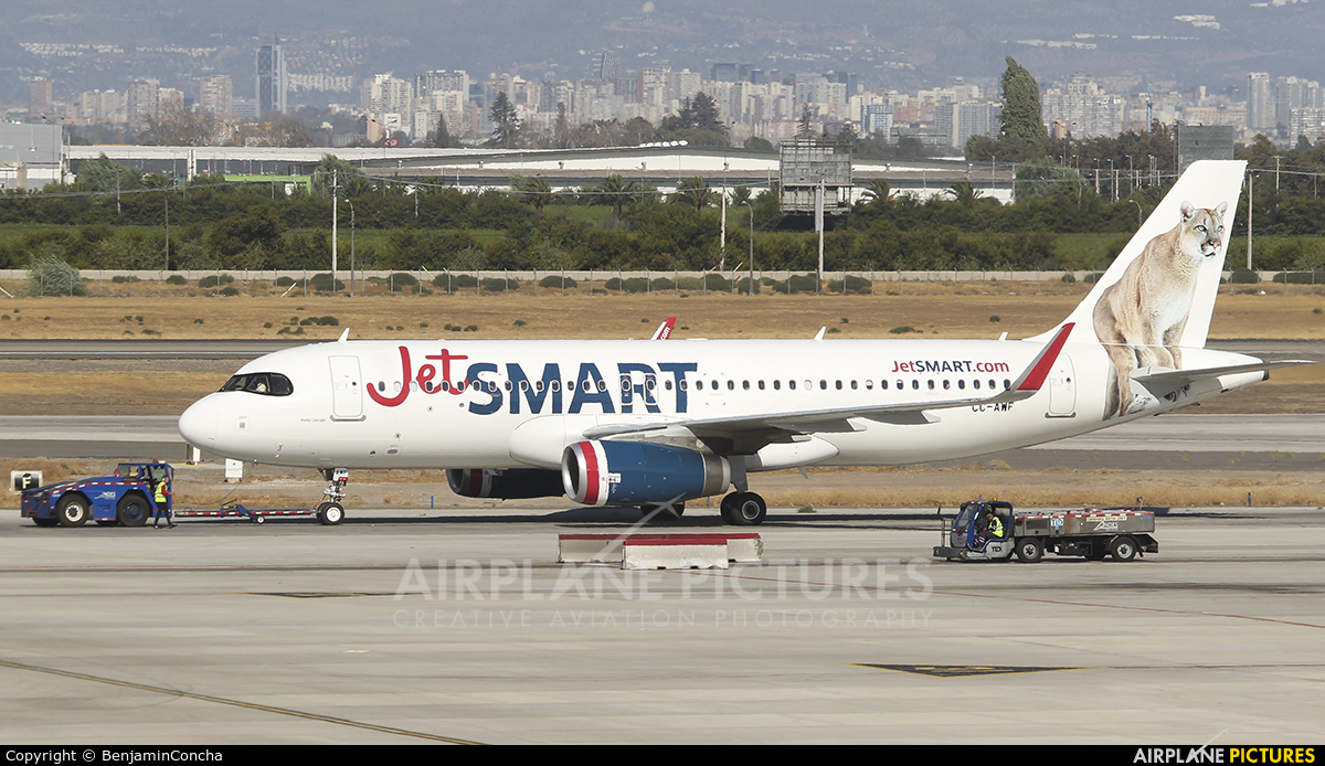 JetSMART CC-AWF aircraft at Santiago de Chile - Arturo Merino Benítez Intl