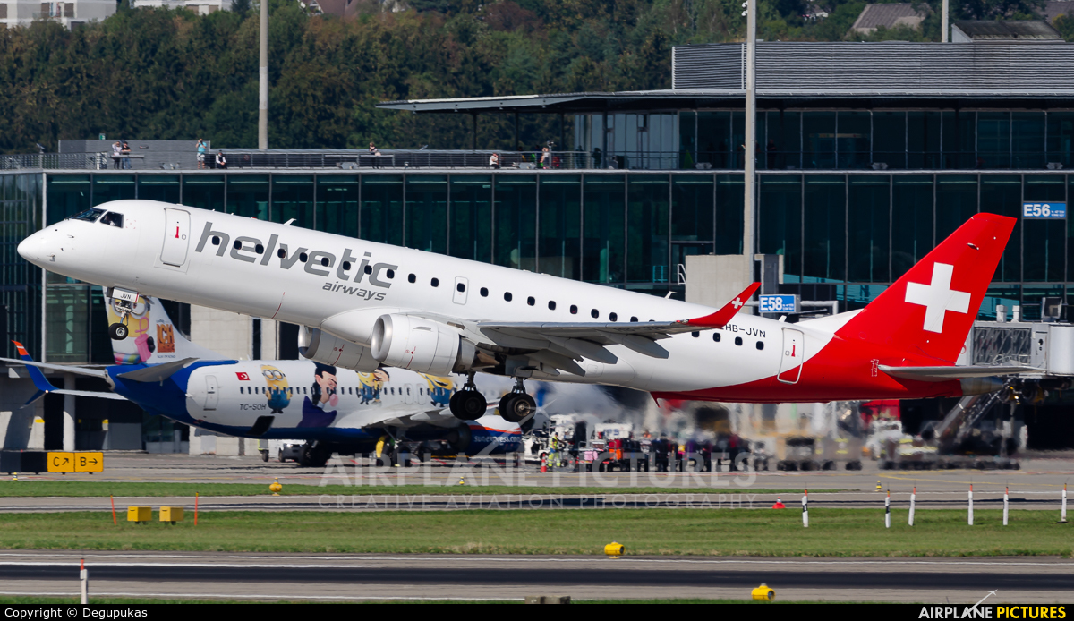 Helvetic Airways HB-JVN aircraft at Zurich
