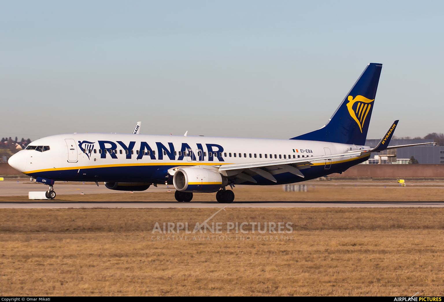 Ryanair EI-EBA aircraft at Stuttgart