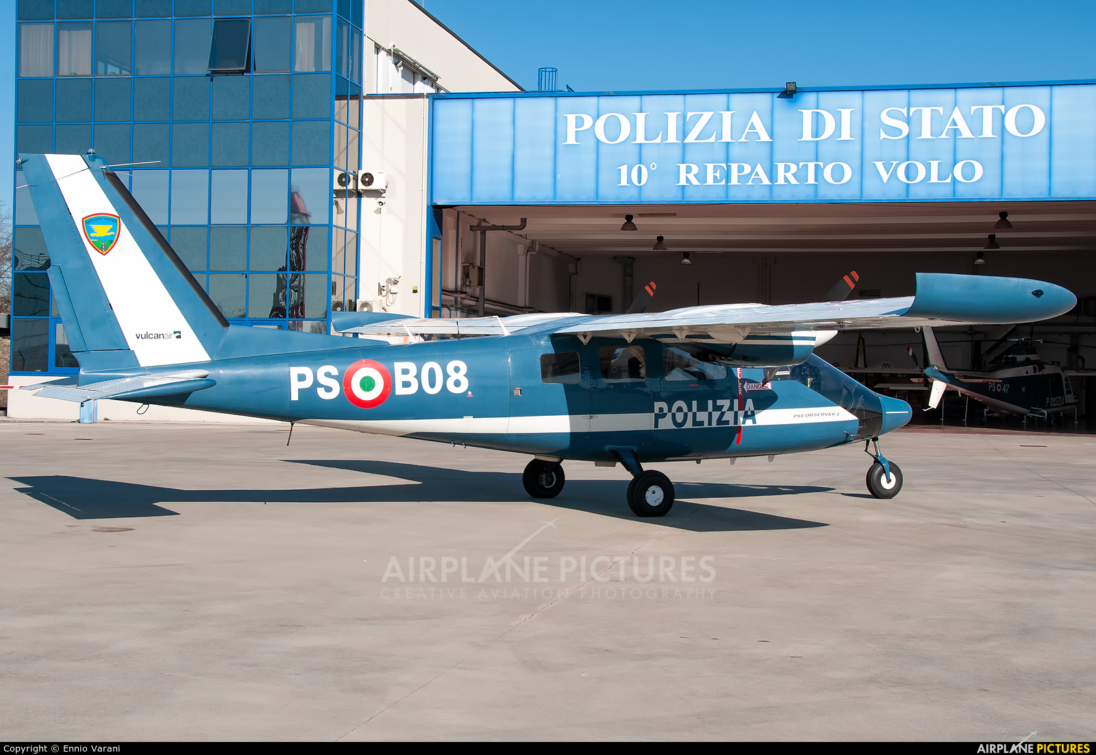 Italy - Police PS-B08 aircraft at Venice - Marco Polo