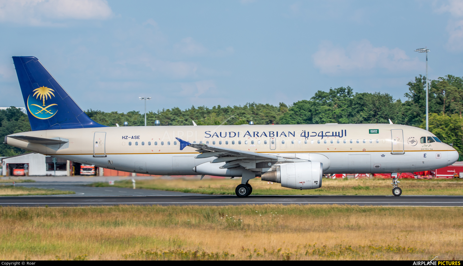 Saudi Arabian Airlines HZ-ASE aircraft at Frankfurt