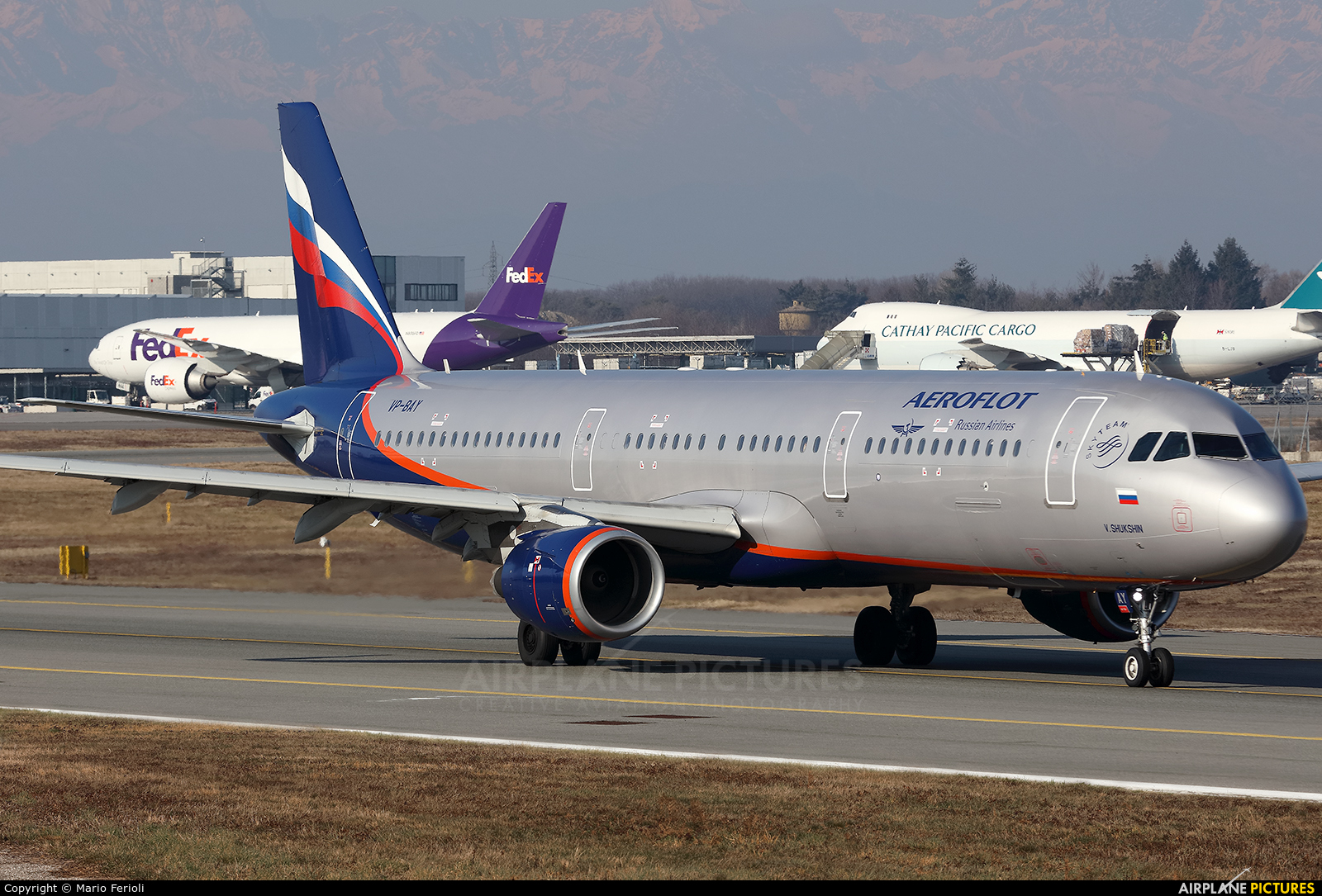 Aeroflot VP-BAY aircraft at Milan - Malpensa