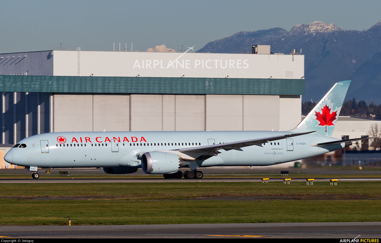 Air Canada C-FGDX aircraft at Vancouver Intl, BC
