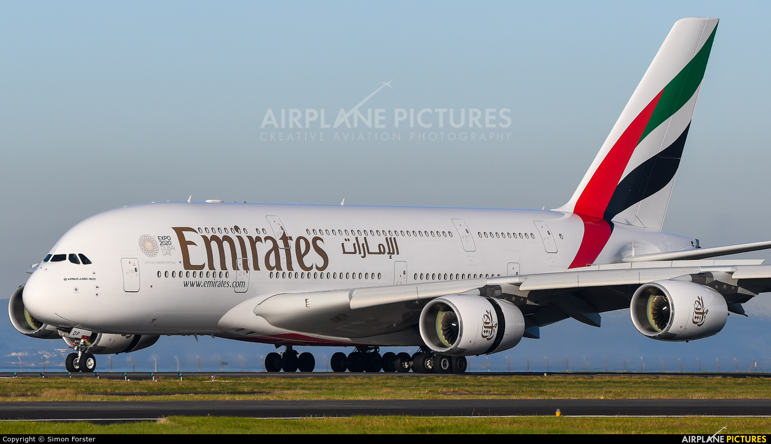 Emirates Airlines A6-EDP aircraft at Auckland Intl