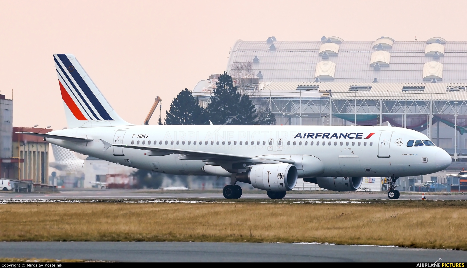 Air France F-HBNJ aircraft at Ostrava Mošnov
