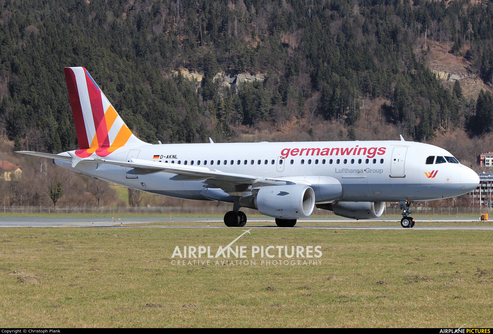 Germanwings D-AKNL aircraft at Innsbruck