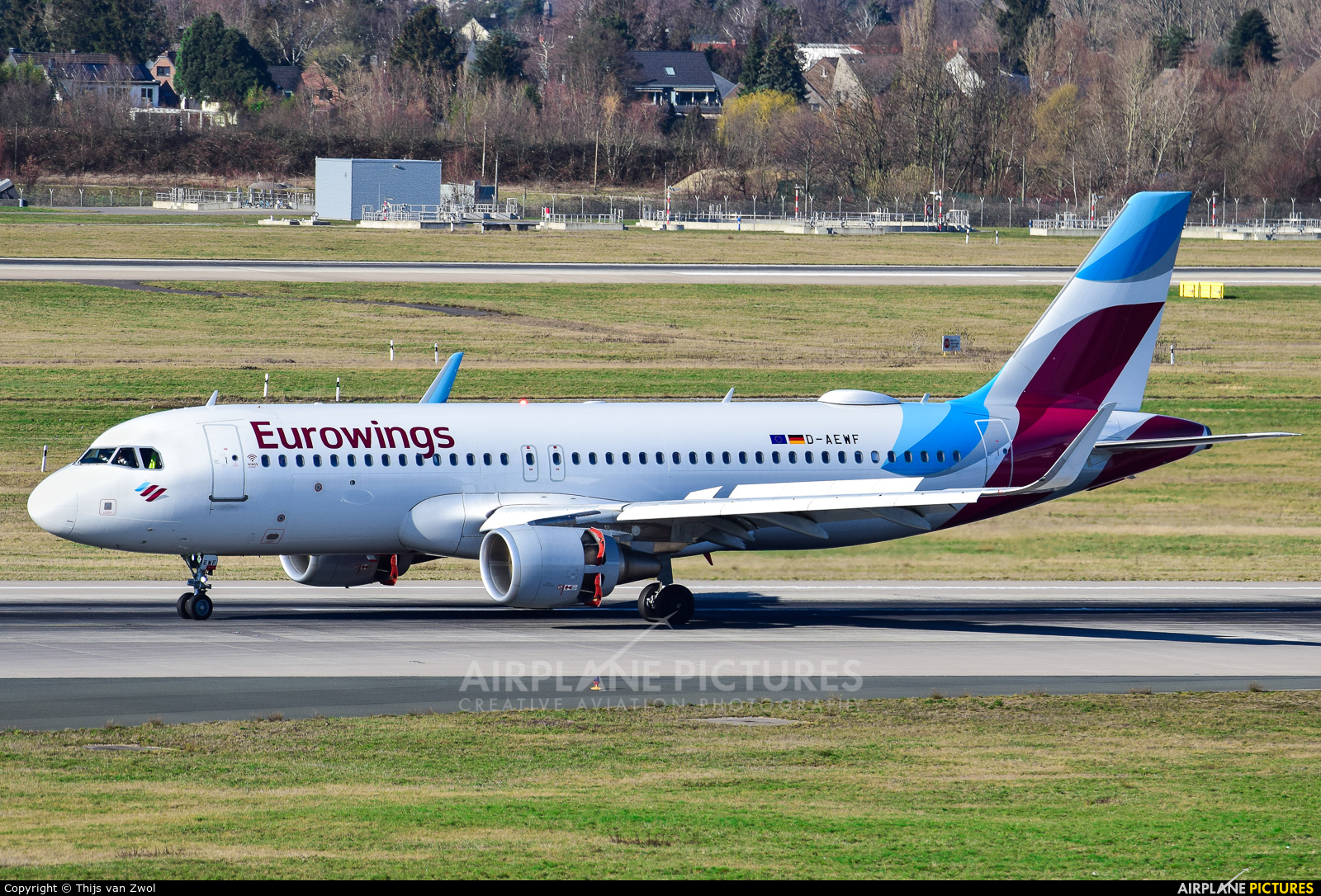 Eurowings D-AEWF aircraft at Düsseldorf