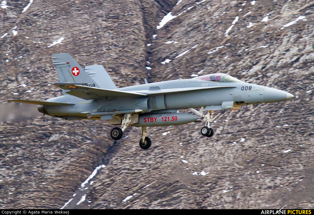Switzerland - Air Force J-5008 aircraft at Axalp - Ebenfluh Range
