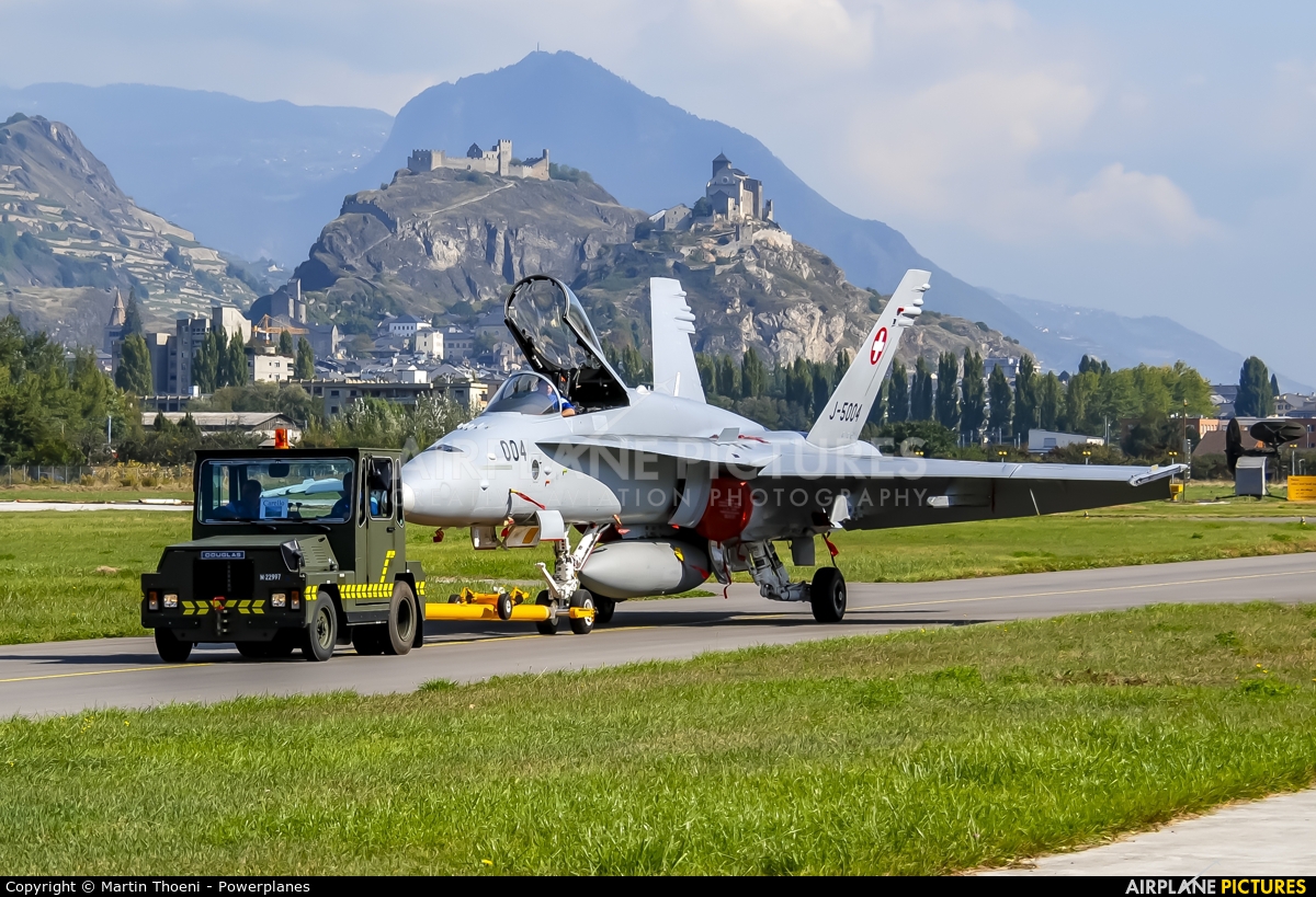 Switzerland - Air Force J-5004 aircraft at Sion