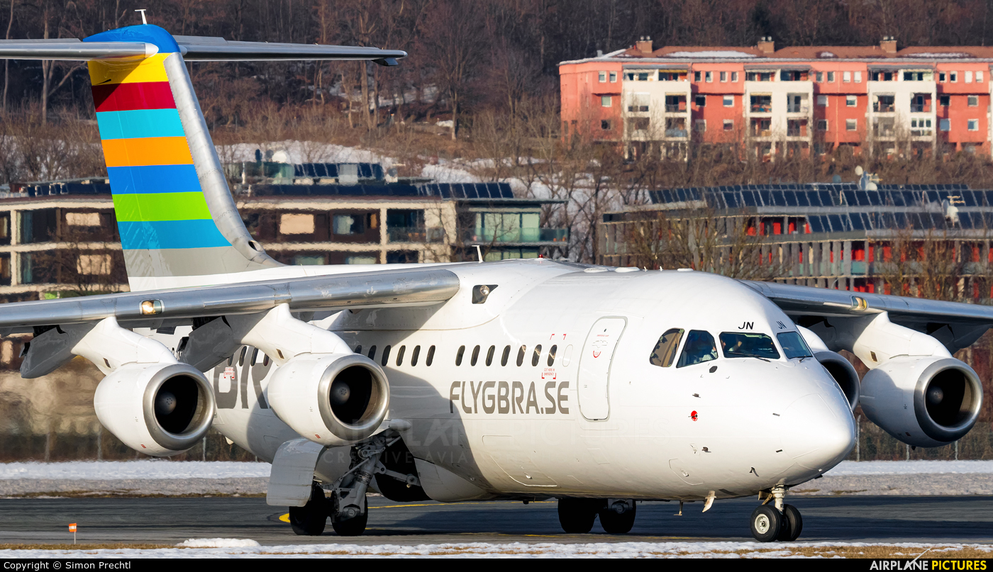 BRA (Sweden) SE-DJN aircraft at Innsbruck