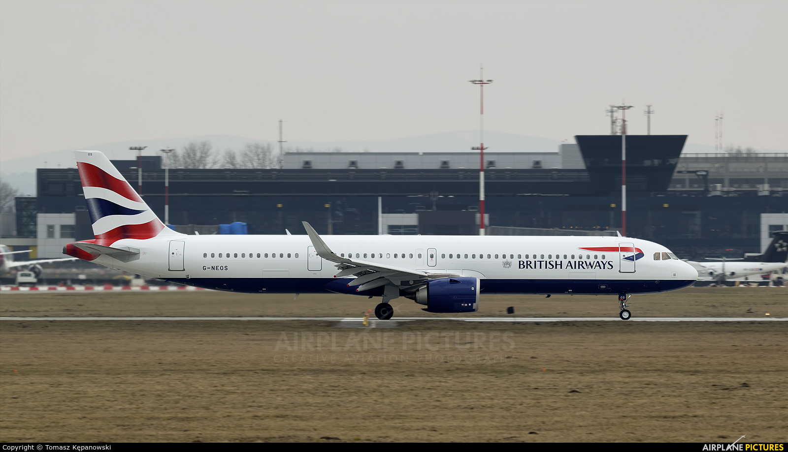 British Airways G-NEOS aircraft at Kraków - John Paul II Intl