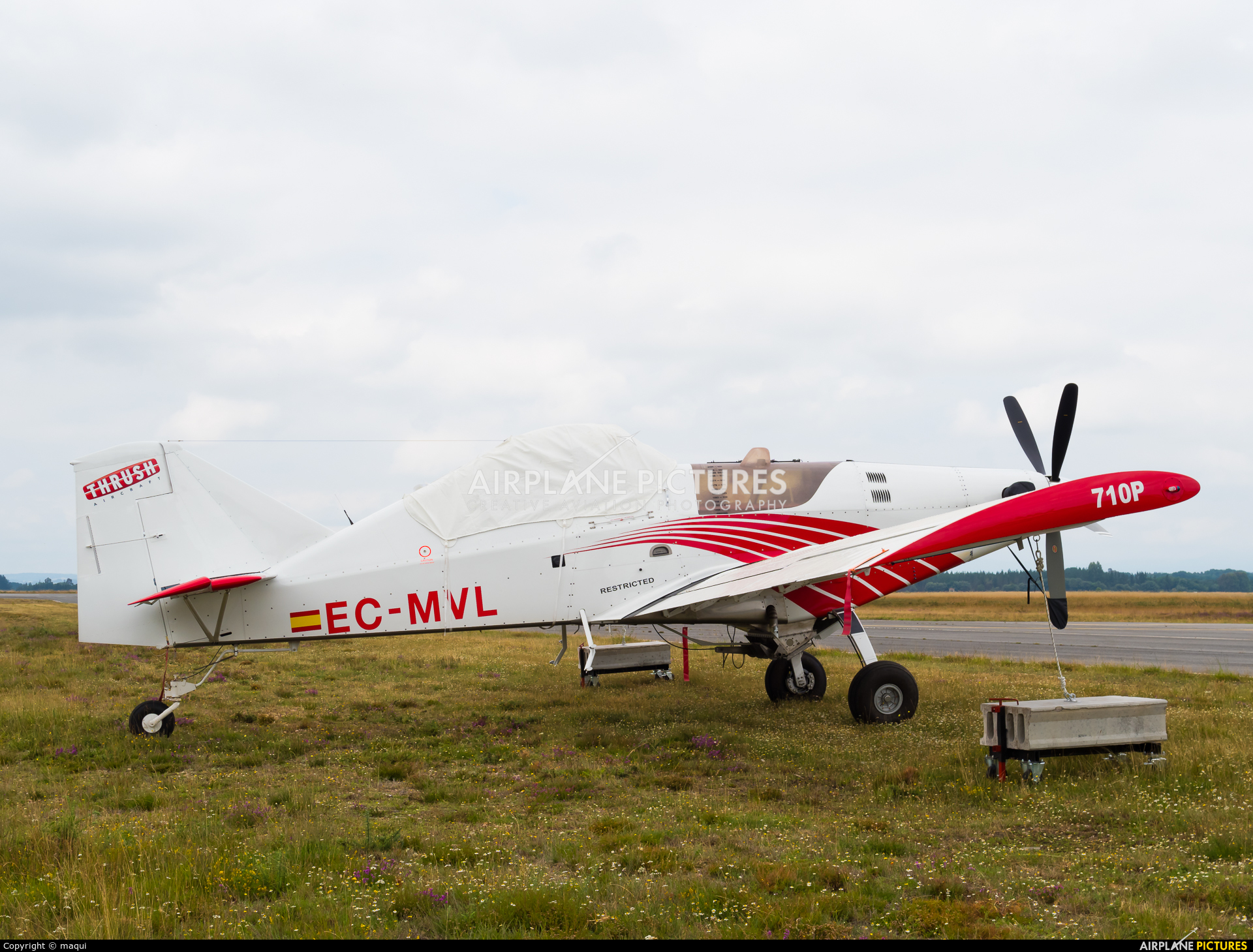 Plysa EC-MVL aircraft at Lugo - Rozas