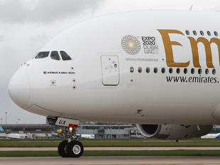 A6-EUX - Emirates Airlines Airbus A380