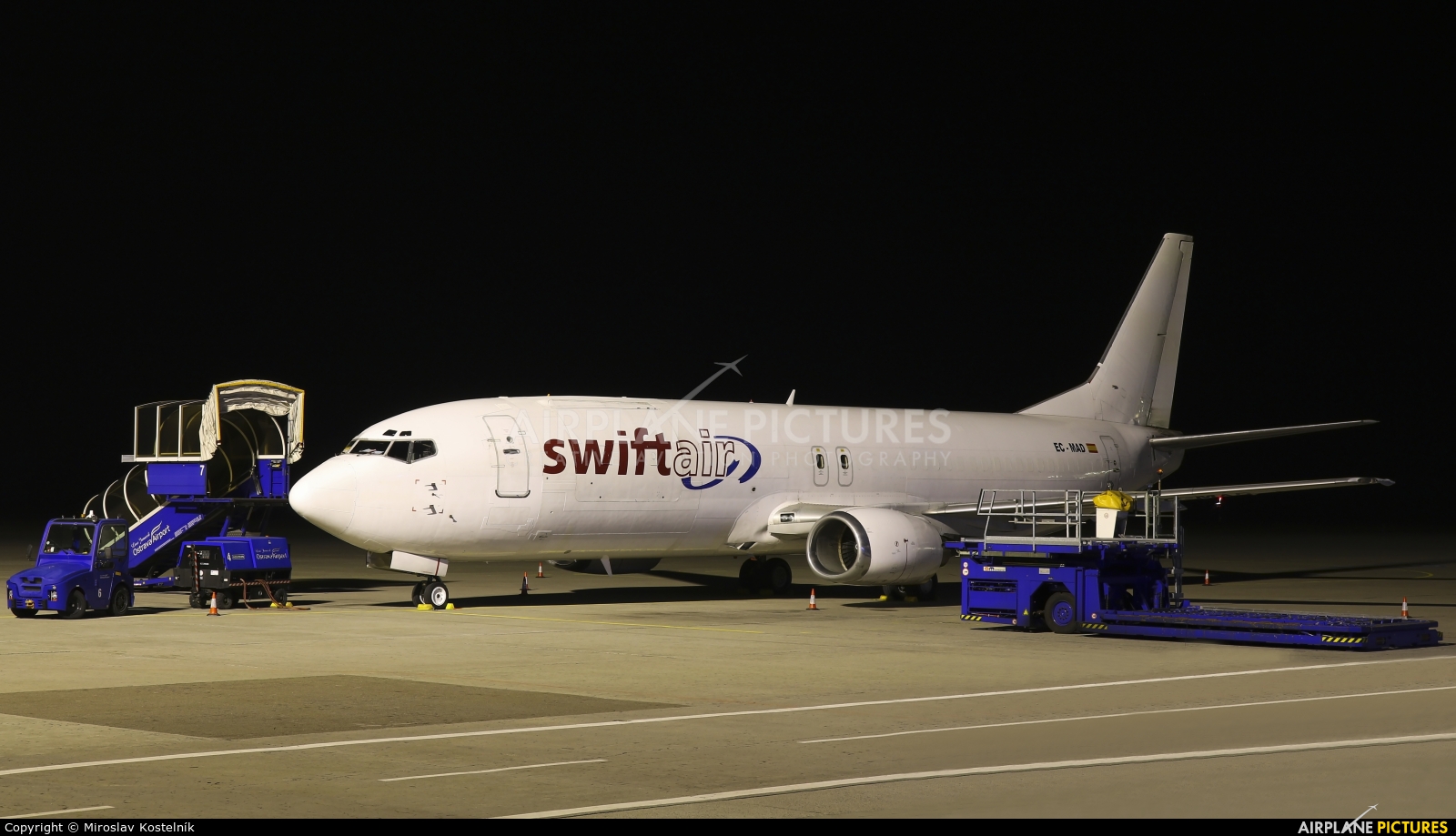 Swiftair EC-MAD aircraft at Ostrava Mošnov