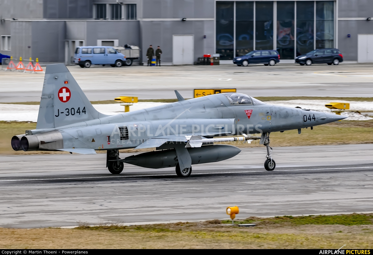 Switzerland - Air Force J-3044 aircraft at Sion