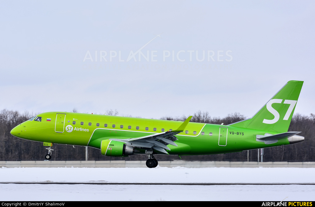 S7 Airlines VQ-BYS aircraft at Belgorod Intl